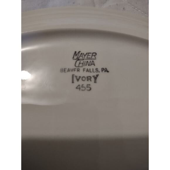 Vintage Abraham Lincoln Mayer China Beaver Falls PA Plate - Picture 4 of 4